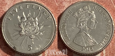 Гибралтар 5 пенсов 2015 года, 485р-095 ♛