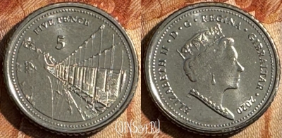 Гибралтар 5 пенсов 2020 года, UNC, 503s-130