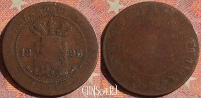 Голландская Ост-Индия 1 цент 1898 года, KM# 307, 117i-144