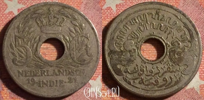 Голландская Ост-Индия 5 центов 1922 г., KM# 313, 370-130