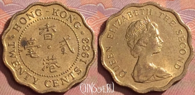 Гонконг 20 центов 1983 года, KM# 36, 209l-132