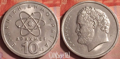Греция 10 драхм 1982 года, KM# 132, 363j-070