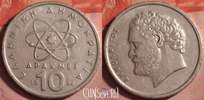 Греция 10 драхм 1994 года, KM# 132, 365j-052
