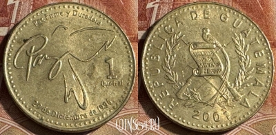 Гватемала 1 кетсаль 2001 года, KM# 284, s042s-102