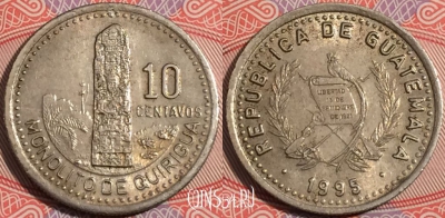 Гватемала 10 сентаво 1995 года, KM# 277, a137-144