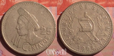 Гватемала 25 сентаво 1998 года, KM# 278, 056i-147