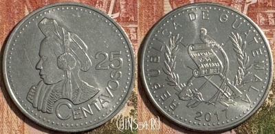 Гватемала 25 сентаво 2017 года, 191s-066