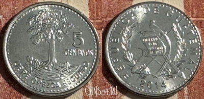 Гватемала 5 сентаво 2014 года, KM# 276.6, UNC, s506s-103