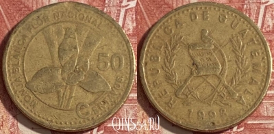 Гватемала 50 сентаво 1998 года, KM# 283, 473r-051