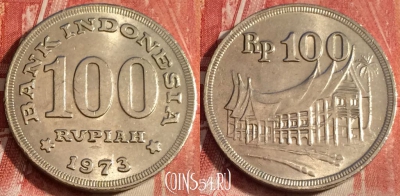 Индонезия 100 рупий 1973 года, КМ# 36, b062-065
