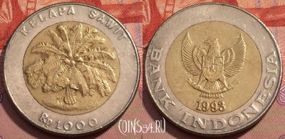 Индонезия 1000 рупий 1993 года, KM# 56, 243-007
