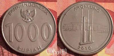 Индонезия 1000 рупий 2010 года, KM# 70, 254i-015