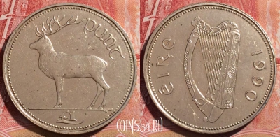 Ирландия 1 фунт 1990 года, KM# 27, 066c-103