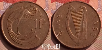 Ирландия 1 пенни 1995 года, KM# 20a, 417-110