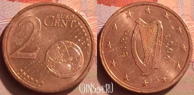 Ирландия 2 евроцента 2006 года, KM# 33, 085o-098