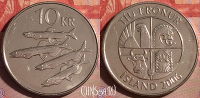 Исландия 10 крон 2006 года, KM# 29.1a, 079j-127