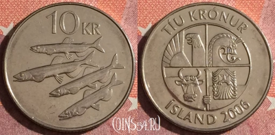 Исландия 10 крон 2006 года, KM# 29.1a, 343-133