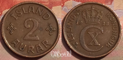 Исландия 2 эйре 1926 года, KM# 6, 260b-029