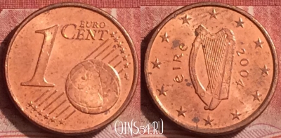 Испания 1 евроцент 2004 года, KM# 1140, 379k-108