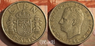 Испания 100 песет 1982 года, KM# 826, 172s-101