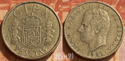 Испания 100 песет 1982 года, KM# 826, 461q-316 ♛
