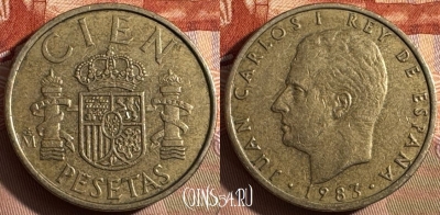 Испания 100 песет 1983 г., KM# 826, s423s-086 ♛