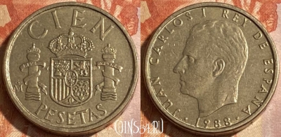 Испания 100 песет 1988 года, KM# 826, 304r-062