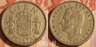 Испания 100 песет 1989 года, KM# 826, 288r-056
