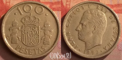 Испания 100 песет 1992 года, KM# 908, 261o-053