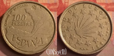 Испания 100 песет 1993 года, KM# 922, 262o-092