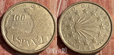 Испания 100 песет 1993 года, KM# 922, 463r-114 ♛