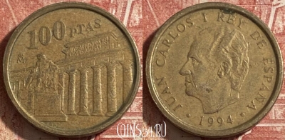 Испания 100 песет 1994 года, KM# 935, 478р-089 ♛