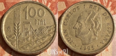 Испания 100 песет 1995 года, KM# 950, 302r-108