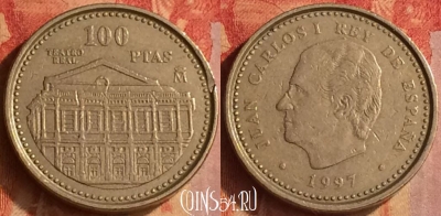 Испания 100 песет 1997 года, KM# 984, 185o-061