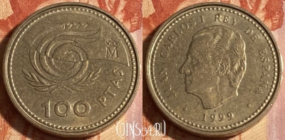 Испания 100 песет 1999 года, KM# 1006, 281r-061