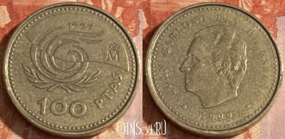 Испания 100 песет 1999 года, KM# 1006, 438r-084 ♛