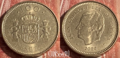 Испания 100 песет 2000 года, KM# 989, 250r-027 ♛
