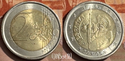 Испания 2 евро 2005 года, KM# 1063, 467s-658