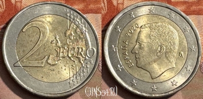 Испания 2 евро 2020 года, KM# 1328, 467s-657