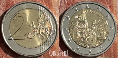 Испания 2 евро 2025 года, Саламанка, UNC, 506s-060