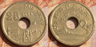 Испания 25 песет 1993 года, KM# 920, 481р-052 ♛