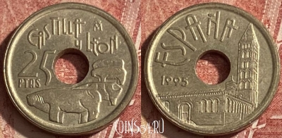 Испания 25 песет 1995 года, KM# 948, 068q-065