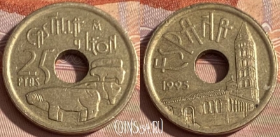 Испания 25 песет 1995 года, KM# 948, 382p-017