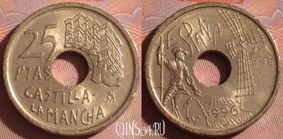 Испания 25 песет 1996 года, KM# 962, 049i-043