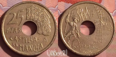 Испания 25 песет 1996 года, KM# 962, 055i-070