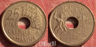 Испания 25 песет 1996 года, KM# 962, 363n-033