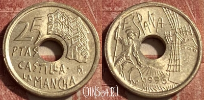 Испания 25 песет 1996 года, KM# 962, 463r-197 ♛