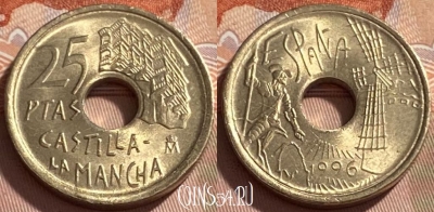 Испания 25 песет 1996 года, KM# 962, 495р-035 ♛
