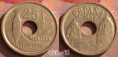 Испания 25 песет 1997 года, KM# 983, 248o-107