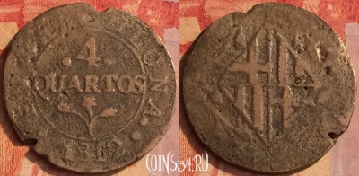 Испанские провинции 4 кварто 1812 года, KM# 67, 171o-089